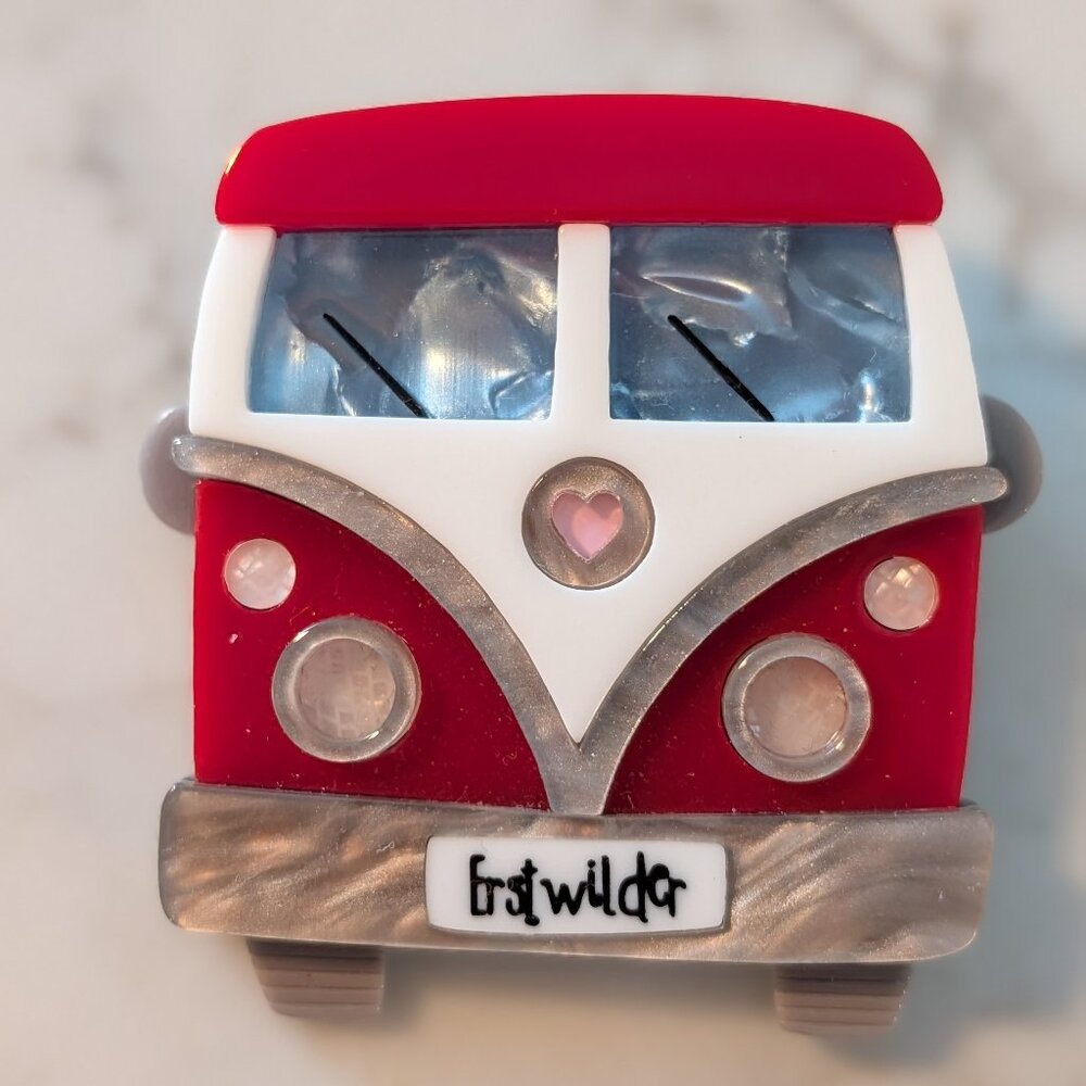 Erstwilder "Vagabond Wheels" brooch, sold out/limited edition